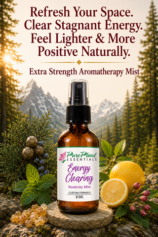 Energy Clearing - Positivity Mist - (Extra Strength 20% Dilution)-Aromatic Mist-PurePlant Essentials