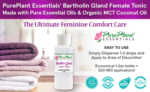 Bartholin Gland Female Tonic – for Feminine Comfort | 2oz - Ready-to-Use-Dilution-Essential Oil Dilution-PurePlant Essentials