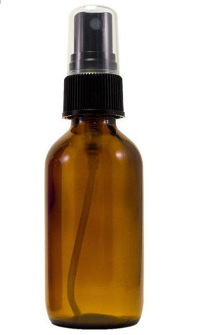 Atomizer Misting Bottle - Amber Colored Glass - 2oz Size-Aromatic Supplies-PurePlant Essentials