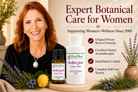 Bartholin Gland Female Tonic Bundle – Pure Essential Oil for Feminine Comfort -- (18ml + 2oz Ready-to-Use-Dilution)